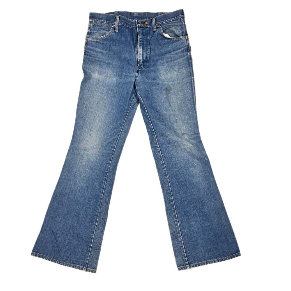 70s Wrangler Flared Jeans Made in USA Talon Zipper
